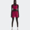 Damen 3″ Core Shorts Granatrot