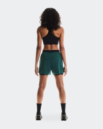 Damen 3″ Performance 2/1 Shorts Spirulina | Schwarz