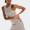 Damen All-Day Rippenkleid