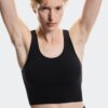 Damen Studio Crop Top mit offenem Rücken