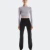 Damen Studio Long-T Crop
