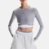 Damen Train Long Sleeve Crop