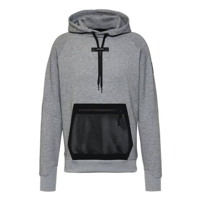 Kapuzenpullover mit Kordelzug «Grau»