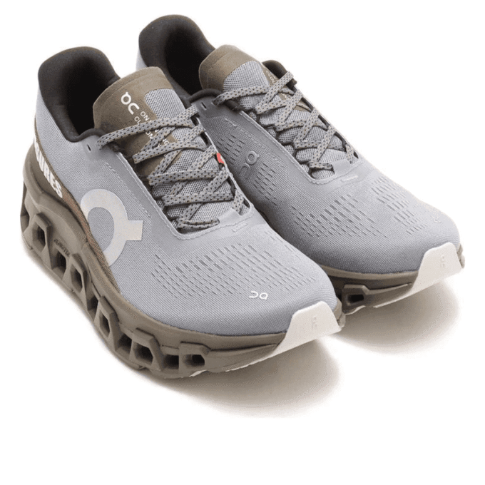 On Running x PLEASURES x The Loop Cloudmonster 2 «Grau»